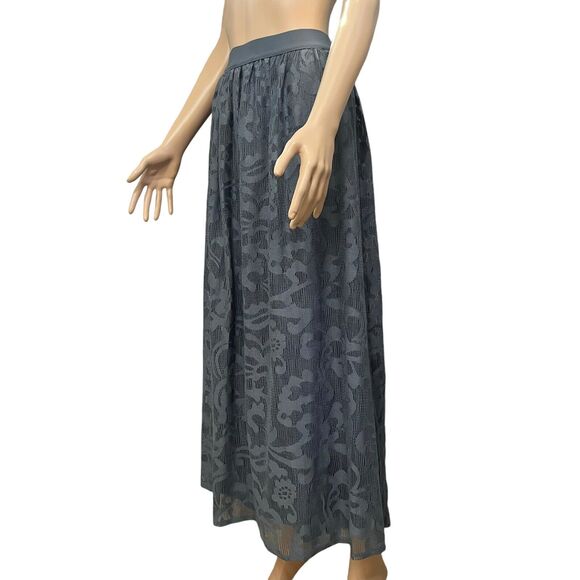 Lane Bryant Lace Maxi Skirt Pull On A Line Boho Romantic Cottagecore - Picture 3 of 8